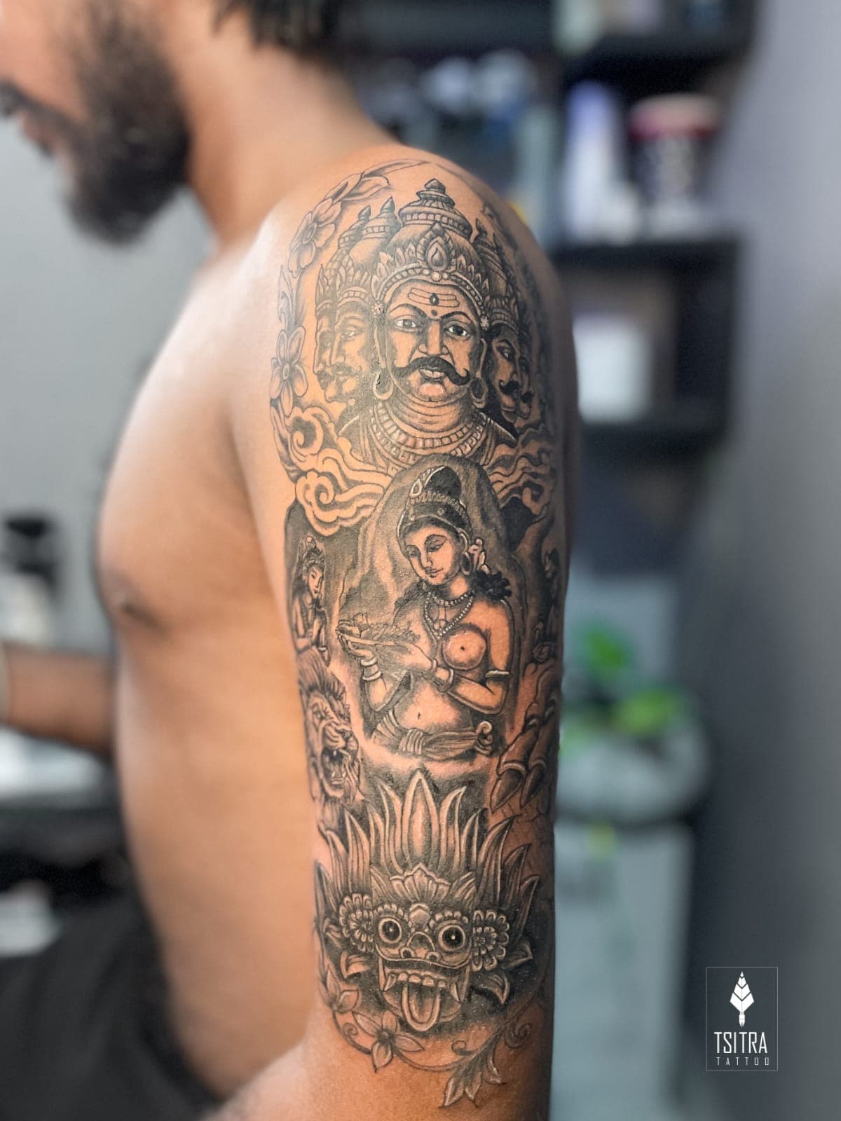 Black and Gray Tattoo